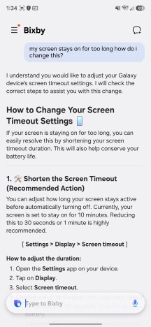Bixby - Samsung Galaxy A27 review