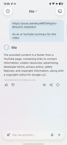 Ella features - Tecno Pova 8 review